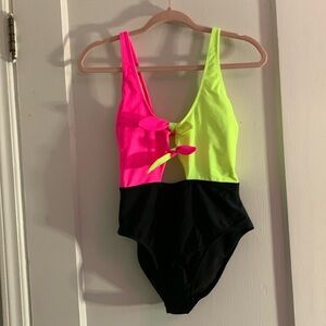Multi colored bathing suit